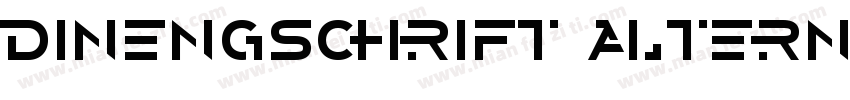 dinengschrift altern字体转换